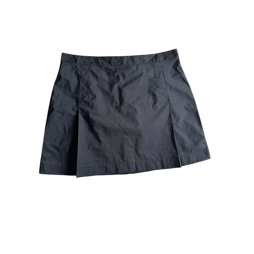 COS‎ Women's Size-L Black High-Waisted A-Line Skirt, Zipper Closure